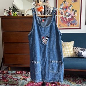 Vintage Mickey & Minnie denim dress, sz: S